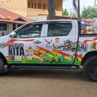 Branding mobil PON XXI Aceh–Sumut